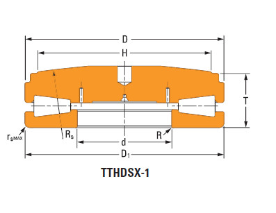 Thrust tapered roller bearings T12040fs-T12040s