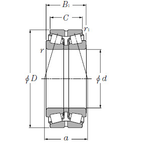 Bearing M281649D/M281610G2+A