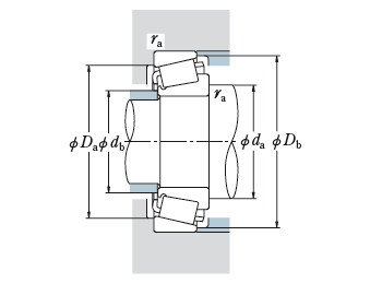 NSK TAPERED ROLLER BEARINGS SINGLE ROW 863X/854