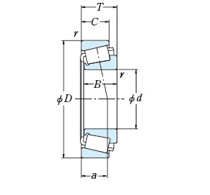 NSK TAPERED ROLLER BEARINGS SINGLE ROW 93825/93125