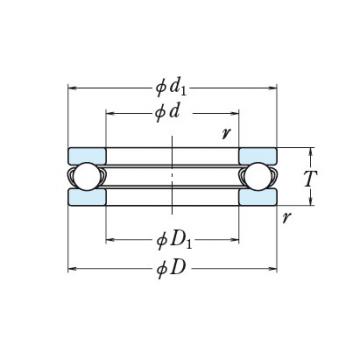 NSK single-direction thrust ball bearings 51372