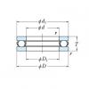 NSK single-direction thrust ball bearings 512/600