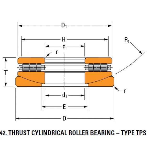 thrust cylindrical roller bearing 40TPS114 #2 image