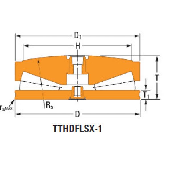 Thrust tapered roller bearings T411fas-T411s #1 image